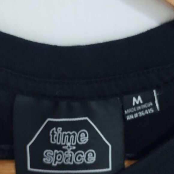 RARE Time Space "Journey Through the Stratosphere" Black Cotton Graphic Tee M - Picture 4 of 5